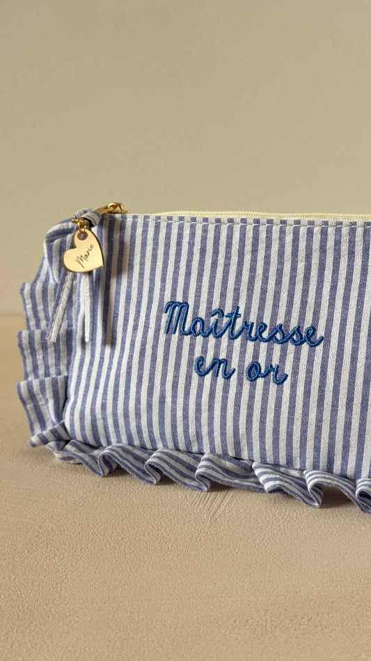 Trousse maîtresse en or personnalisée