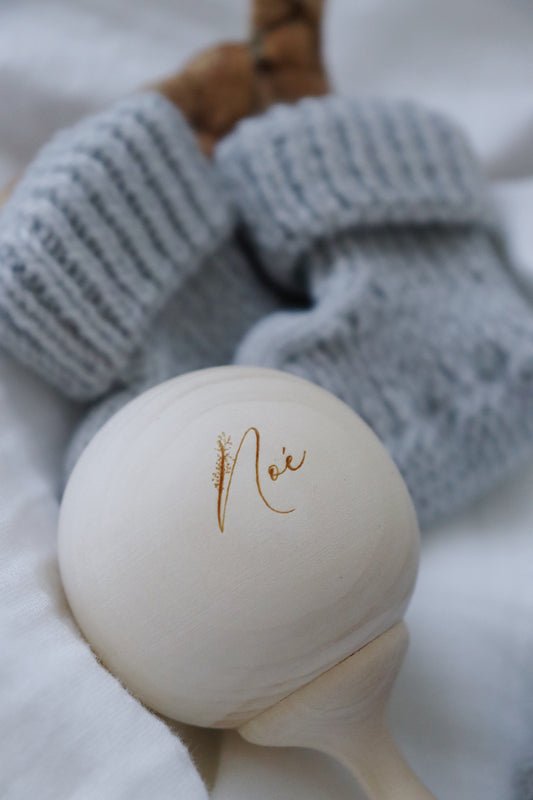 Hochet bois personnalisé