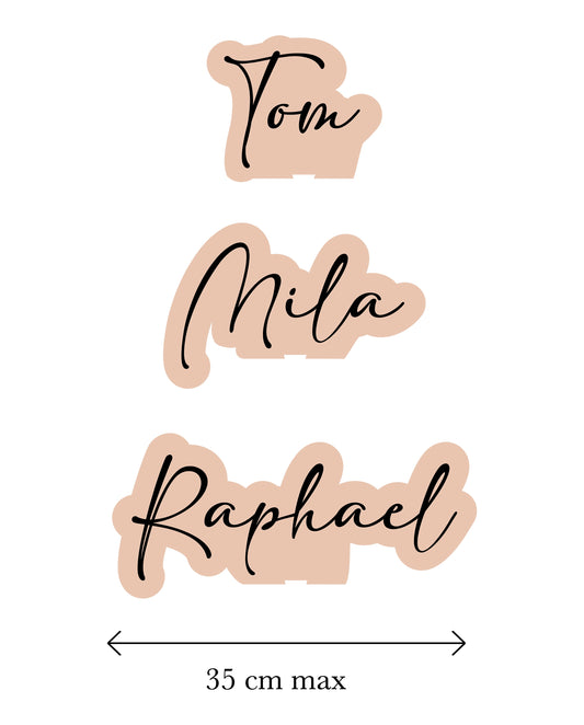 Personalized wooden height chart