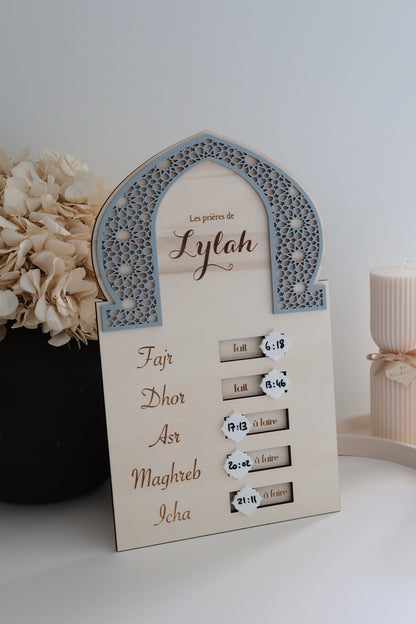 Prayer validation table