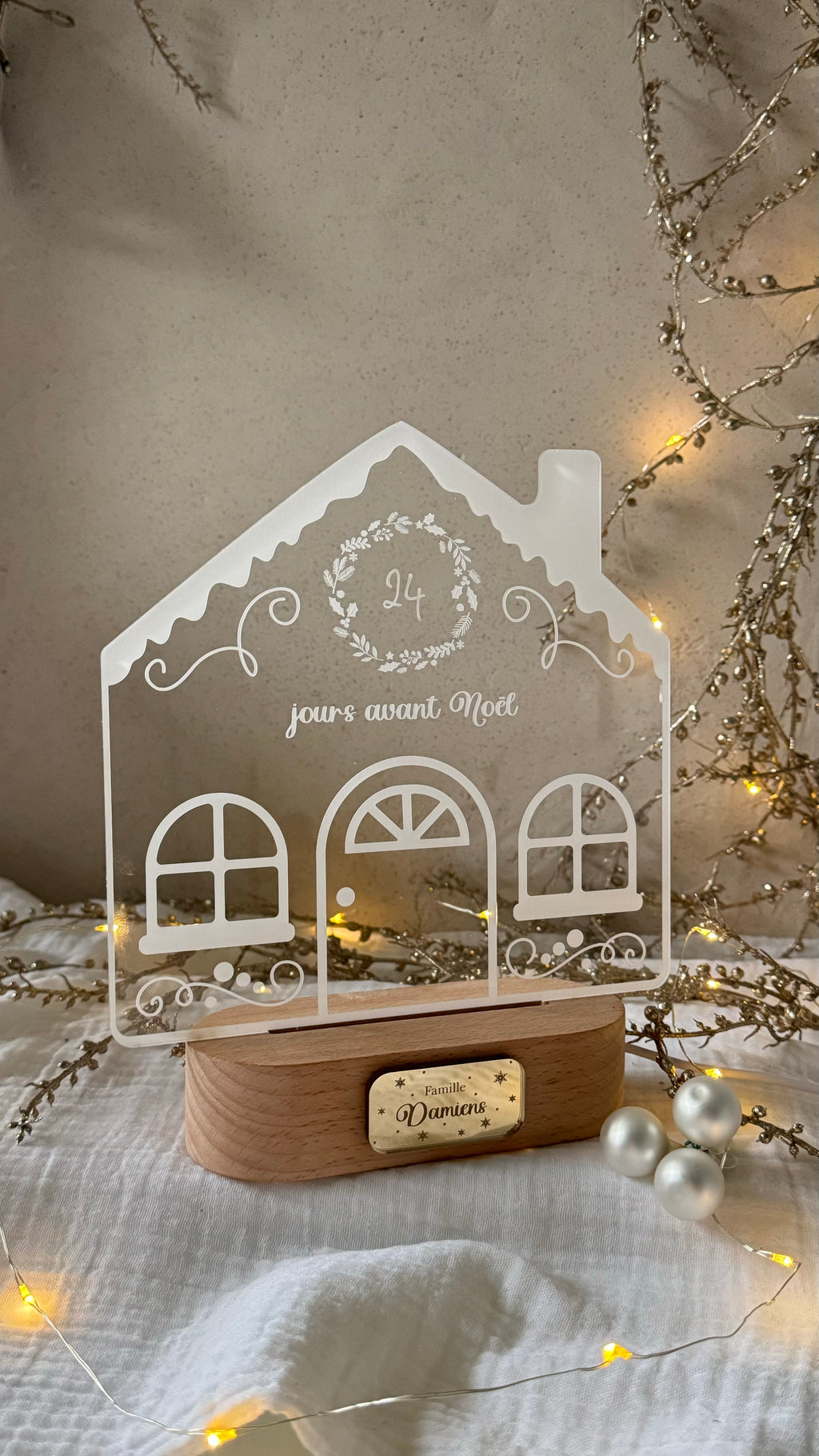 Maison Lumineuse décompte Noël