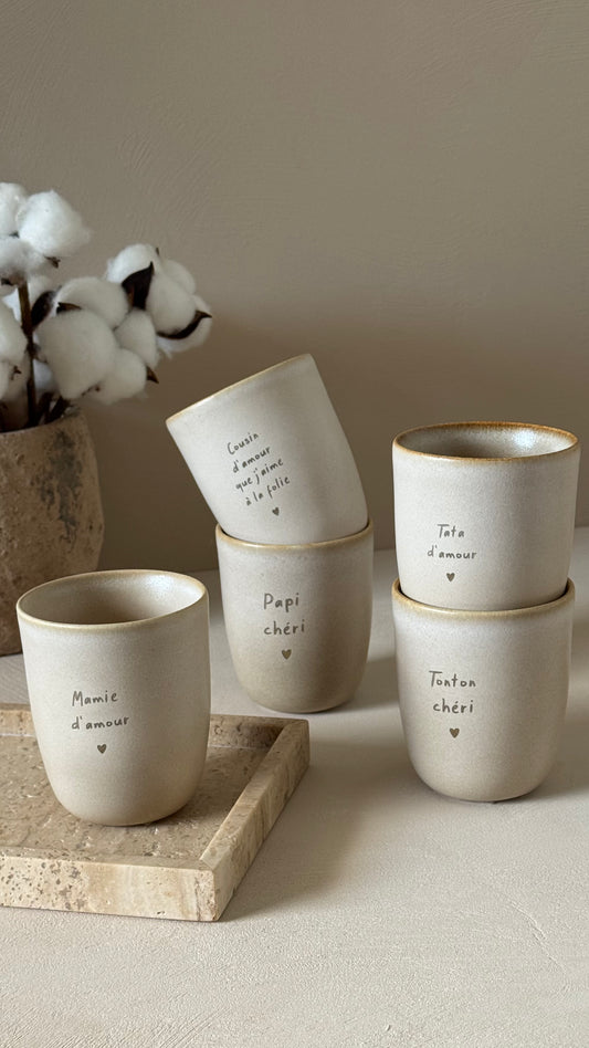 Tasse à message personnalisé 22cl / Pré-commande : article en stock le 13/10