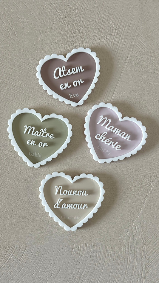Magnet coeur personnalisé
