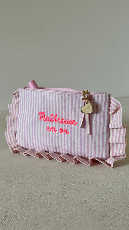 Trousse maîtresse en or personnalisée