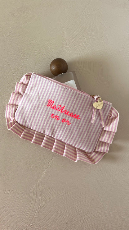 Trousse maîtresse en or personnalisée