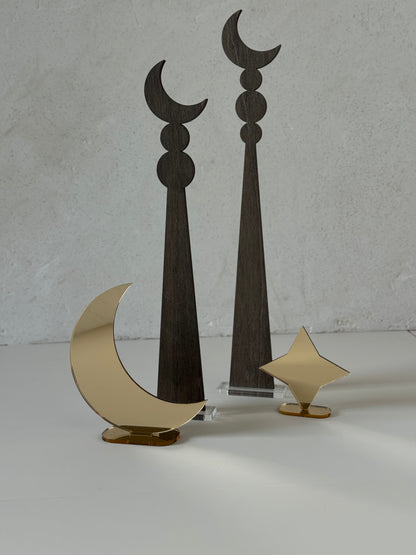 Ensemble lune/étoile