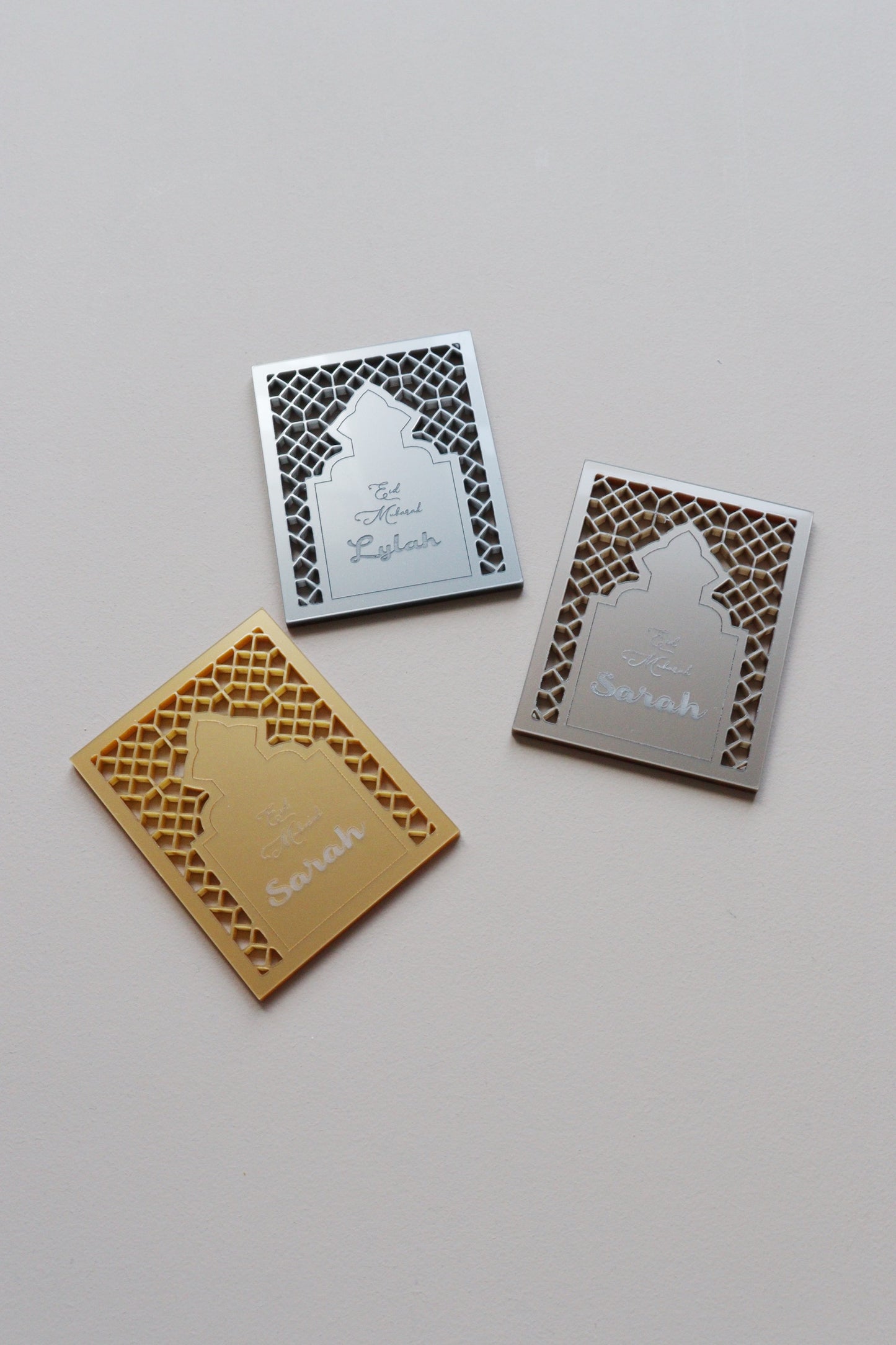 Eid mubarak door gift tag