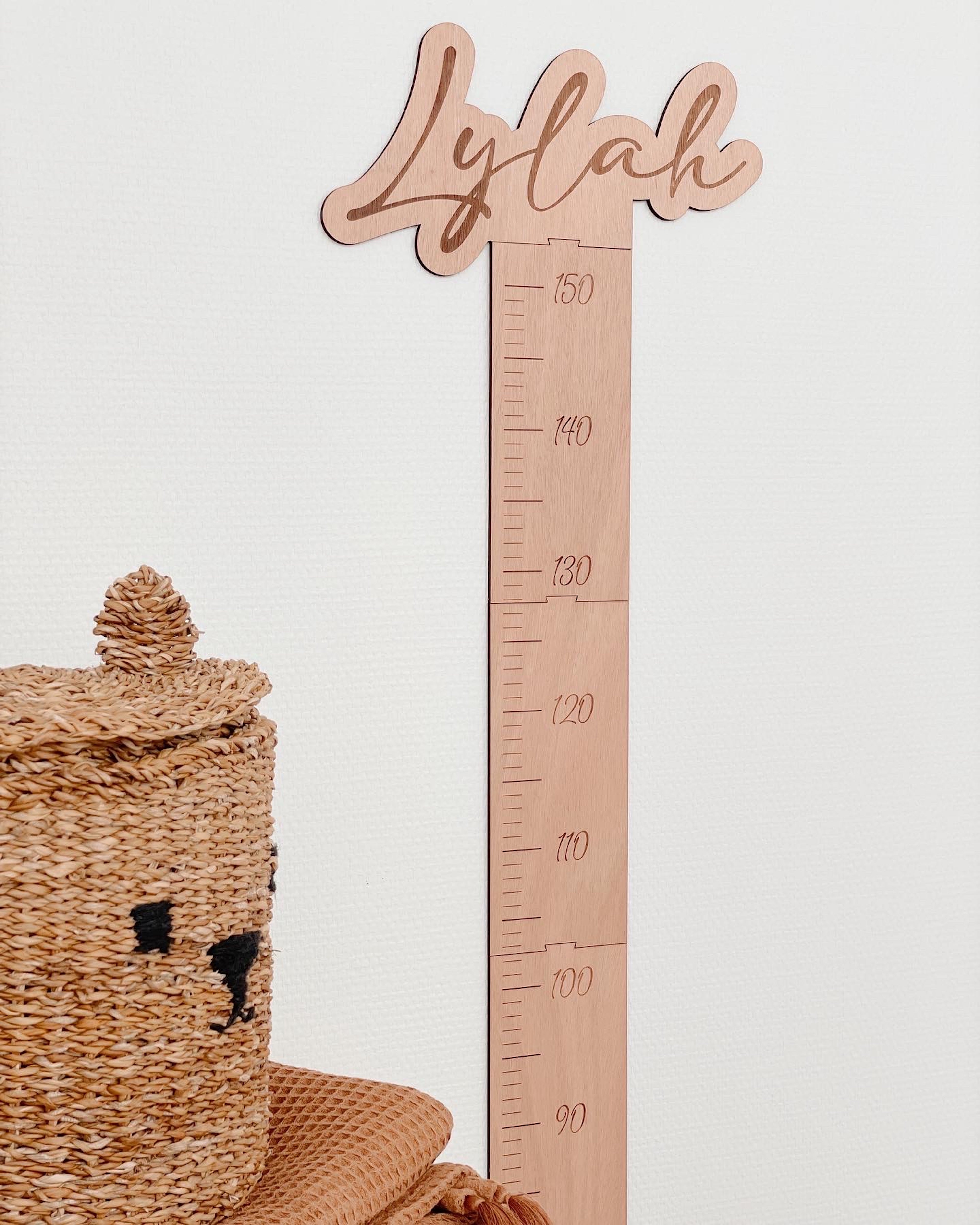 Personalized wooden height chart