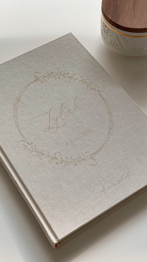 Linen souvenir notebook