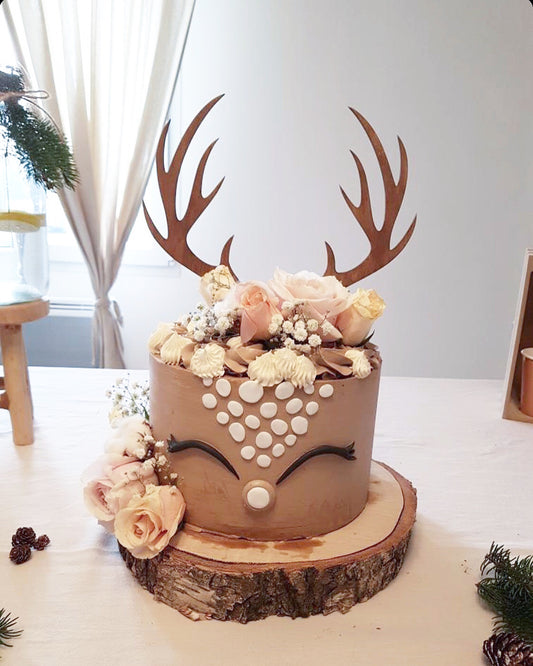 Cake topper Deer antler