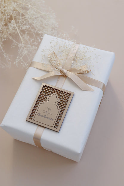 Eid mubarak door gift tag