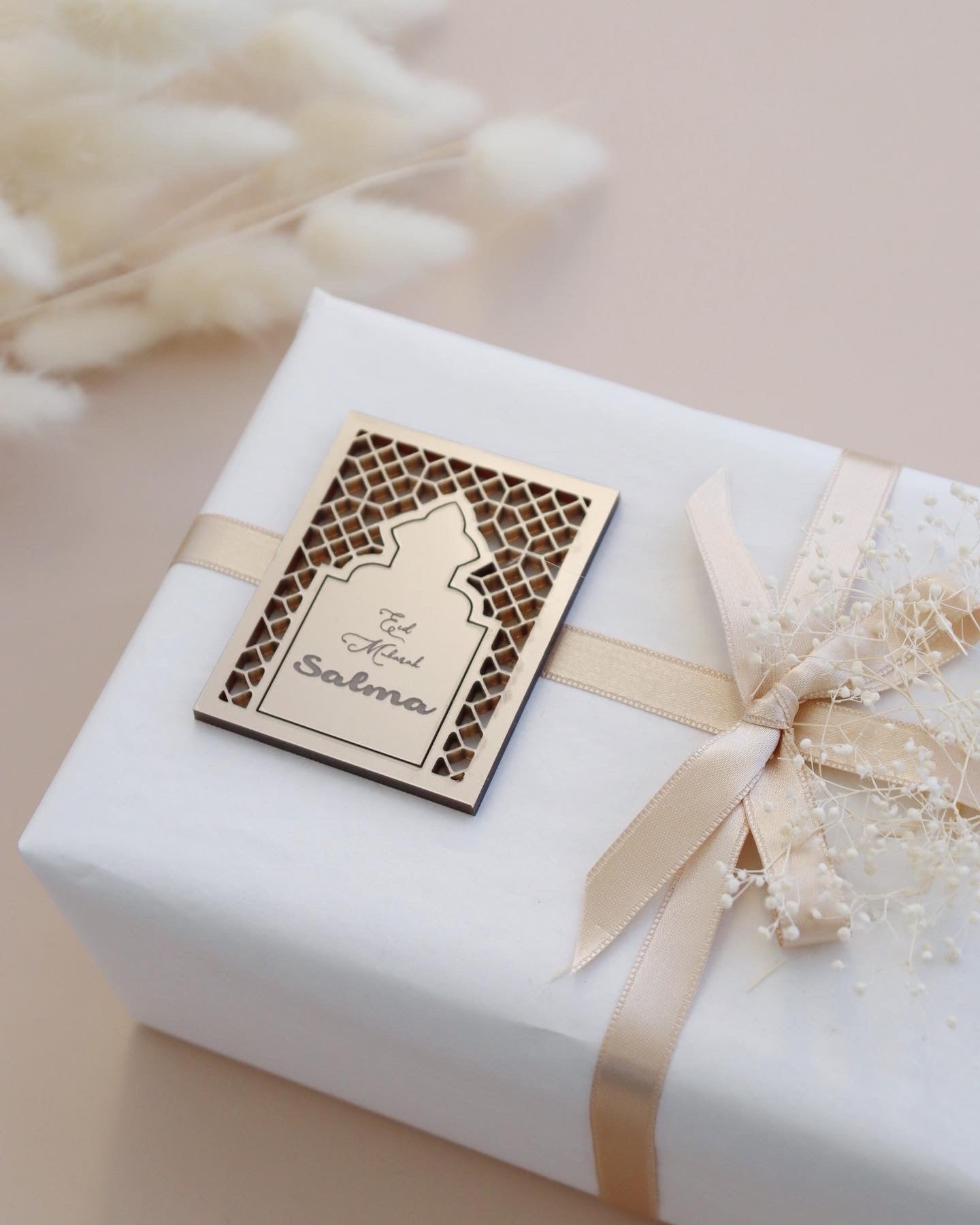 Eid mubarak door gift tag