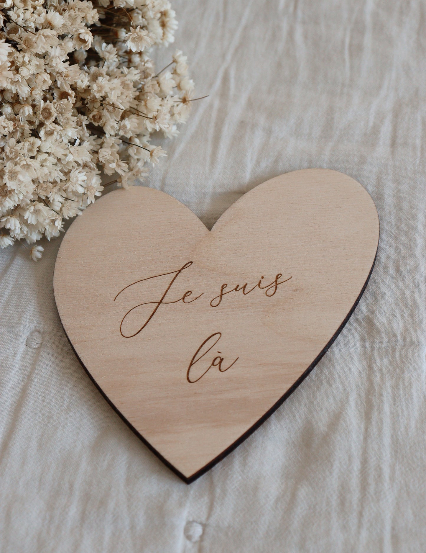 Heart wooden card